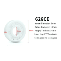 1 unit 626CE bearing tersegel sepenuhnya daripada tanah liat, saiz 6×19×6, untuk bearing bola ZrO2