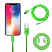 For apple iphone X XS Max XR Nylon Braid Micro USB Data Cable fast Charger Wire For iphone 5 5S 5C SE 6 6S 7 8 Plus Mobile phone