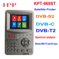 KPT-969ST DVB-S2 DVB-T2 DVB-C satellite Finder meter Spectrum Set top box