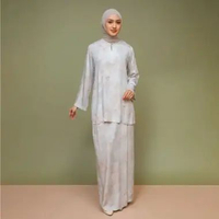 Lozy Hijab - Serena Tunik One Set Series Blouse Skirt Malay Bahan Poly Eco Luxury Koleksi Raya Lebar