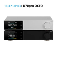 TOPPING D70Pro OCTO HIFI DAC 8-Core Driver Decoder 8x CS43198 DAC Chip Hi-res DAC PCM 768KHz 32Bit Audio Decoding 12V Trigger
