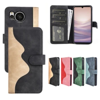 Classic For SHARP Leather Phone Case Shockproof Mountain Element For SHARP Sense 7 6 Aquos R8 Pro Wa