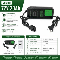Charger Baterai Motor Listrik 60V 72V 20Ah Universal 5 Phase Pulse Width Modulation PWM Smart Batter