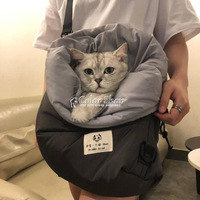 Bmof寵物貓咪外出便攜背包斜挎貓袋裝貓書包的手提防跑出15斤以內