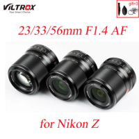 VILTROX 23mm 33mm 56mm F1.4 AF Lens Large Aperture APS-C for Nikon Z Mount Mirrorless Camera ZFC Z fc Z50 Z5 Z6 II Z7 Z7 II