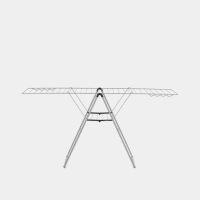 拉脫維亞製 摺合座地晾衫架 丨晾衫長度25米丨 98 x 5 x 59cm丨金屬灰丨403484