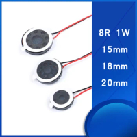 5pcs 15/18/20mm diameter round speaker 8 ohm/1W small speaker with cable and plug 1.25MM DIY