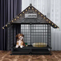Dog cage, Small dog villa, Dog house with toilet, Little dog Teddy Bomei kennel, pet pen, dog house