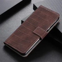 Crocodile Wallet Flip Magnetic Leather Case for Sharp Aquos Sense 3 4 6 Basic Lite Plus 5G Android O