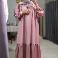 dress by_FR maxmara silk Gamis Muslim Wanita Dewasa