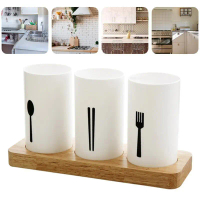Peralatan Dapur NIEMAS Rak Organizer Dapur Tempat Sendok Garpu Kitchen Storage 3 Slot - NMD279 - Whi
