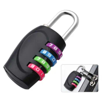 Security Zinc Alloy Multifunctional 4-digit Number Password Lock Combination Padlock Window Door Col