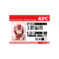 Arknights x KFC Exusiai Name Plate Acrylic Badge - Arknights