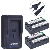 Batmax 2pcs 1800mAh NP-FM500H FM500H Battery+LED Ultra Rapid Charger for Sony A57 A65 A77 A99 A350 A550 A580 A900 Camera