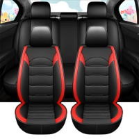 Universal Leather Car Seat Covers Full Set For Jeep Compass Toyota Hilux Renault Logan VW Passat B5 Hyundai I20 Accessories 2023
