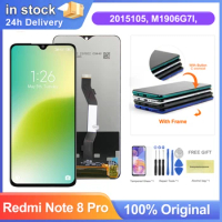 6.53" Note 8 Pro Display Screen, for Xiaomi Redmi Note 8 Pro M1906G7I M1906G7G Lcd Display Touch Screen with Frame Replacement