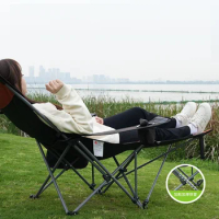 Outdoor Portable Ultralight Folding Chair, Dual-purpose Backrest Recliner, Nature Hike Tourist Fishing Armchair