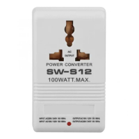 SW-S12 100W 110V/120V To 220V/240V Step-Up Down Voltage Transformer Converter Travel Dual Channel Power Converter