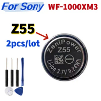 2pcs/lot ZeniPower Z55 1254 replacement CP1254 Battery 3.7V For Sony WI-SP600N WF-SP700N WF-SP900 WF-1000XM3 WF-1000X Headset