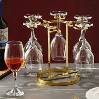 Cod Rak Gelas Wine Gantung Tempat Gold Cangkir Gelas Stand Tahan Lama Sturdy Terlaris