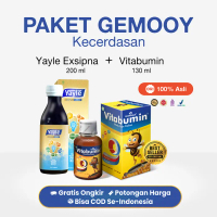 PROMO PAKET KECERDASAN (Vitabumin+Yayle Exsipna) madu EPA & DHA konsentrasi anak bayi