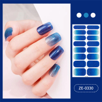 16pcs/set Finger DIY Nail Sticker 3D Nail Sticker Fashion Toenails Art False Nails Acrylic