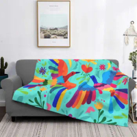 Best Mexican Embroidery Floral Carnaval Seamless Blanket Fleece Soft Flannel Traditional Mexico Throw Blankets for Bedding Sofa