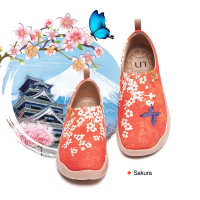 uin 西班牙原創設計 女鞋 櫻之語彩繪休閒鞋W9101005(彩繪)