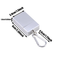 Mini Drawer Box Ashtray Creative Portable With Key Chain Carabiner Metal Outdoor Ashtray Pocket Ash Tray 2024 New