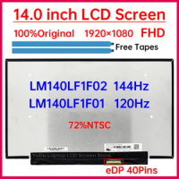 14 inch 144Hz Laptop LCD Screen LM140LF1F02 LM140LF1F01 120Hz For ASUS ROG Zephyrus G14 GA401l GA401Q Display Panel eDP 40 Pins