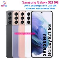 Samsung Galaxy S21 5G G9910 128GB 256GB ROM 6.2" Octa Core 64MP&amp;Dual 12MP Snapdragon Dual Sim 8GB Original Unlocked Cell Phone