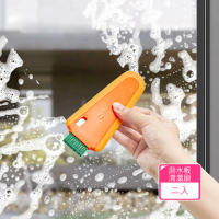 【Dagebeno荷生活】家用簡易型刮水板清潔刷 廚房浴室流理台洗臉盆刮水除霧刮刀(2入)