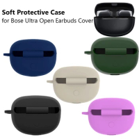 Earphone Case for Bose Ultra Open Earbuds Case Cover Portable Protective Cover Shockproof with Carabiner Charging Case Cover