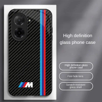 For redmi A5[4G] Stylish Glass Phone Case, Shockproof & Shatter-Resistant Protective Cover