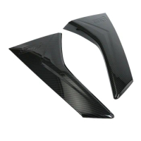 Carbon Fiber Style Rear Window Side Spoiler Wing Strip Protection Trim for Subaru XV 2018-2020