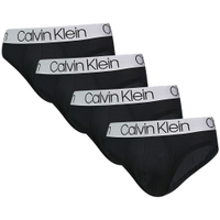 Calvin Klein Microfiber 男內褲 莫代爾絲質彈力舒適三角褲/CK內褲-黑色 四入組