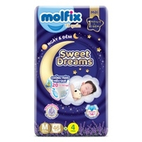Bỉm - Tã quần Molfix Dream ban đêm size M46 (cho bé 6-11kg)