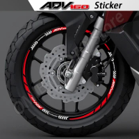 Motorcycle Sticker Wheel Rim Decals Stripe Tape Hub Accessories Waterproof For HONDA ADV 160 ADV160