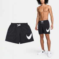 Nike 短褲 Swim 7 Volley Shorts 男款 黑 白 海灘褲 7吋 透氣 速乾 開衩 褲子 NESSE506-001