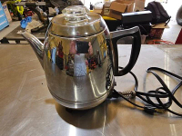 Vtg 1950s GE 33P30 Potbelly Chrome Automatic Percolator Coffee Pot