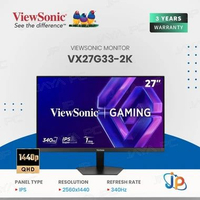 Monitor Viewsonic LED IPS VX27G33-2K - 2K QHD 27" Inch MONITOR