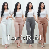 Celana Cutbray Scuba Premium Wanita Panjang Kulot Highwaist