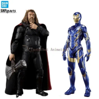 In Stock Bandai Original S.H.Figuarts Avengers 4 Thor Rescue Armor Model Action Figure Toy Collection Gift