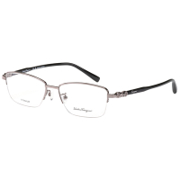 Salvatore Ferragamo 半框 純鈦 光學眼鏡(銀色)SF2546A