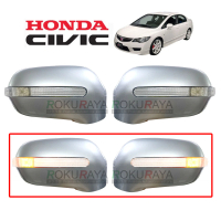 Honda Civic FD FD2 SNA Eighth Generation (2006 - 2012) OEM Car Auto Side Door Mirror Cover With Crys