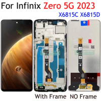 6.78Inch Black For Infinix Zero 5G 2023 Zero5G 2023 Turbo X6815C X6815D LCD Display Touch Screen Digitizer Assembly / With Frame