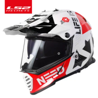 Capacete LS2 MX436 Twin Shield Motocross Helmet LS2 PIONEER EVO Off Road Motorcycle Helmets capacetes para moto
