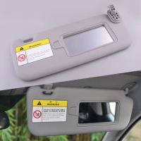 Grey Right Passenger Side Sun Visor With Makeup Mirror Fit For Hyundai Elantra AD 2017 2018 2019