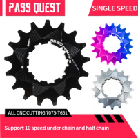 PASS QUEST Single Speed Cassette Soil Slope Street Climbing Bicycle for Shimano 8/9/10speed Black/Colorful