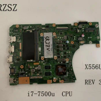 For ASUS Original Laptop motherboard X556UV Mainboard REV 3.1 i7-7500u CPU Tested 100% ok work
